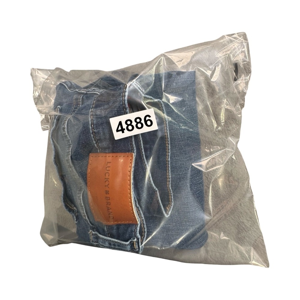 Lucky Brand Jeans Womens 6/28 Blue Sweet Mid Rise Straight Raw Hem Button Fly‎ - Picture 15 of 15
